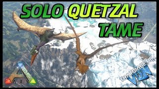 Ragnarok  How to Solo Tame your FIRST Quetzal [upl. by Markowitz]