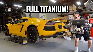 Lamborghini Aventador LOUD Exhaust Install [upl. by Jobi]