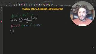 Tasa de Cambio Promedio  Ejercicio resuelto [upl. by Niall]