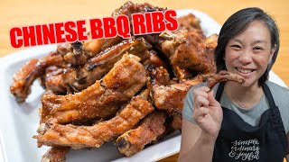 Simple Chinese BBQ Pork Ribs  Char Siu Ribs [upl. by Nolava]