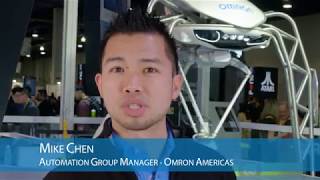 Omron’s evolution of robotics technology Forpheus at CES 2018 [upl. by Itirp737]