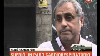 Canal 26  Murió Ricardo Fort Polémicas declaraciones de Jorge Rial [upl. by Areic174]