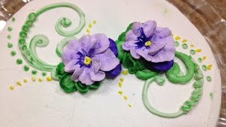 How to Make Buttercream Flowers Cake Decorating [upl. by Annaerda]