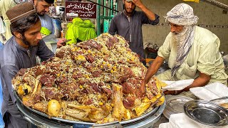 EXTREME PAKISTANI STREET FOOD  ULTIMATE PAKISTANI GOLDEN PULAO RECIPE  ZAIQA CHAWAL RECIPE [upl. by Akissej173]