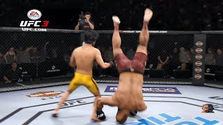 Bruce Lee Vs Zangief  REMARKABLE MUSTSEE EA Sports UFC 3 [upl. by Bez]