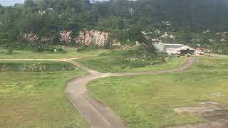 Landing at Seychelles International Airport [upl. by Aneerak]