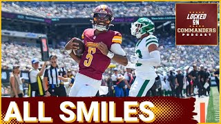 Washington Commanders Fall 2017 in Preseason to Jets But Are Encouraged by Jayden Daniels NFL Debut [upl. by Nylauqcaj]