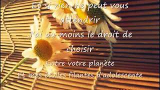 Un peu dInnocence  Isabelle Boulay Paroles [upl. by Gazzo]