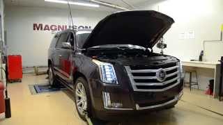 2015 Cadillac Escalade 62L Magnuson Supercharger Kit on the Dyno [upl. by Anivas]