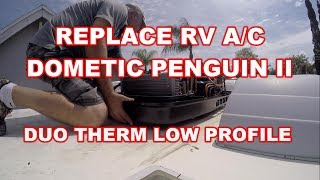 HOW TO REPLACE RV AC DOMETIC PENGUIN II DUO THERM HEAT PUMP  12 button to 5 button Conversion kit [upl. by Rosalee20]