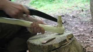 making Otzis Copper axe  Primitive Craft [upl. by Tullius555]