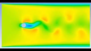 ANSYS CFD Tutorial Fluid Flow over a Circular Cylinder  von Karman Effect [upl. by Annuahsal]