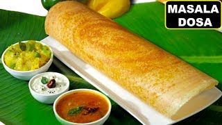 How To Make Crispy MASALA DOSA South Indian Style मसाला डोसा  Breakfast Recipe  CookWithNisha [upl. by Suehtomit]