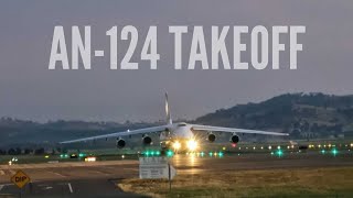 An124 takes off at Canberra Airport [upl. by Amorete]