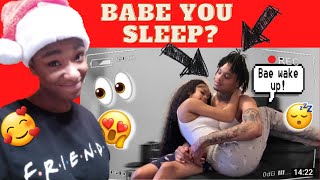 VLOGMAS DAY 18 NUNI LEADS FLO ON AND THEN FALLS ASLEEP IN HIS ARMS cute reaction [upl. by Ytinav]