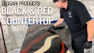 Black amp Red Epoxy Countertop  Kit 5 [upl. by Russi]