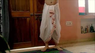 How to Wear a Dhoti in Simple and Basic Steps [upl. by Yemac]