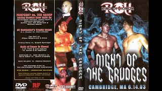 ROH Night of the Grudges 6142003 l AJ Styles vs Paul London Whitmer amp Raven vs Punk amp Cabana [upl. by Mellitz]