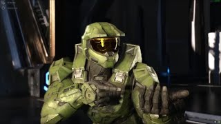 Halo Infinite But Chief Is Unarmed When He Meets The Harbinger [upl. by Oalsinatse]