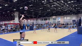 2024 Sunshine Volleyball Classic 305 vs Premier 15 Crimson 2523 Set 1 [upl. by Newmark]