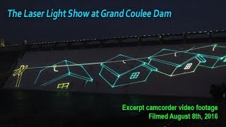 Laser Light Show at Grand Coulee Dam [upl. by Hallock627]