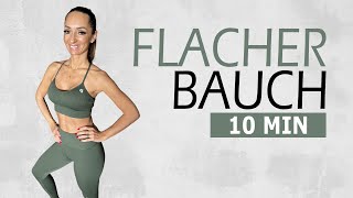 10 MIN FLACHER BAUCH WORKOUT  Intensives Training für die Bauchmuskulatur  Katja Seifried [upl. by Annaeirb]