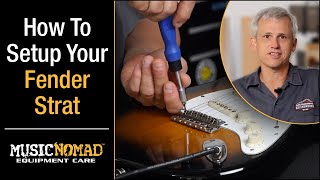 FENDER STRATOCASTER  How to Setup your Electric Guitar StepbyStep [upl. by Eddy976]