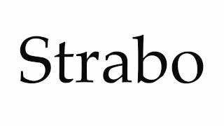 How to Pronounce Strabo [upl. by Lavinia]