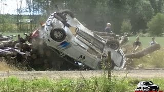 Attack Best of rally 2016  Crash amp Action  Sweden [upl. by Ahsenot621]