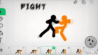 How to animate stick fight in 24fps flipaclip [upl. by Dimitri538]