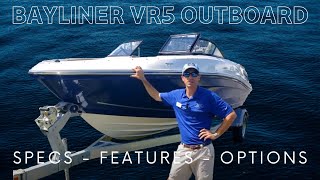 Bayliner VR5 Outboard Boat Walkthrough Review [upl. by Assej]