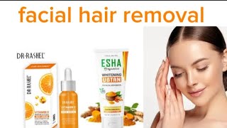 Esha organic ubtan for hair removal review  how to remove facial hair with skin products [upl. by Nirual]