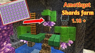 Easy 118 amethyst farm minecraft bedrockjava [upl. by Kinnon]