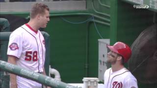 Papelbon Harper fight 2nd angle [upl. by Suhploda]