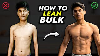 How to Lean Bulk Without Gaining Fat  Skinny to Muscular Complete guide [upl. by Dnar941]