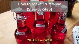 How to Make Fruit Wine Step by Step [upl. by Tohcnarf]