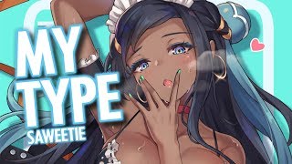 Nightcore  My Type Lyrics  Saweetie [upl. by Htaek100]