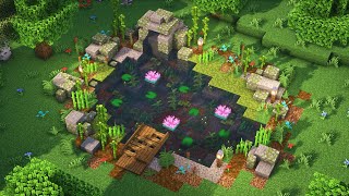 Minecraft  How to build a Pond  Tutorial [upl. by Ellery]