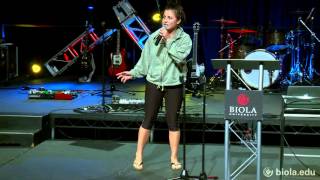 Emily Browning Collide Comedy Skit Torrey Memorial Bible Conference 2014 [upl. by Penelope]