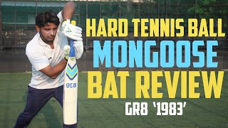 Best Hard Tennis Ball Bat Mongoose Bat Review  gr8 1983 Bat  Nothing But Cricket [upl. by Dominica]