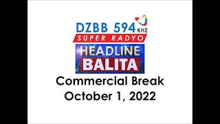 Headline Balita Commercial Break October 1 2022 [upl. by Htesil]