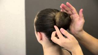 Premier School of Dance How to do a simple ballet bun [upl. by Leilamag]