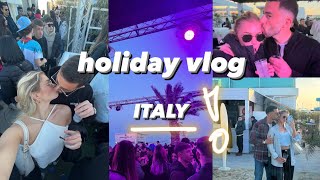 VLOG HOLIDAY IN ITALY  beach parties living abroad amp more [upl. by Selrac]