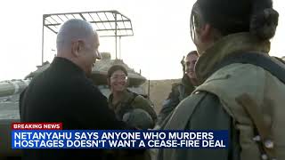 Israels Netanyahu Whoever murders hostages doesnt want a deal [upl. by Attelrak]