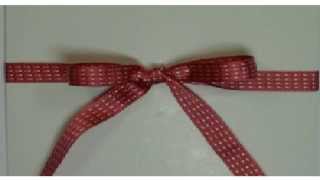 How to tie a bow and knot [upl. by Ahsilat]