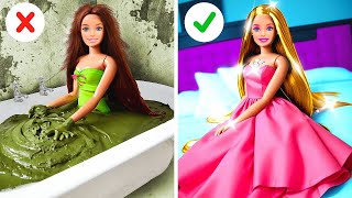 Rich VS Poor Makeover Challenge  Brilliant Gadgets and Cool Doll Hacks [upl. by Sirrad476]