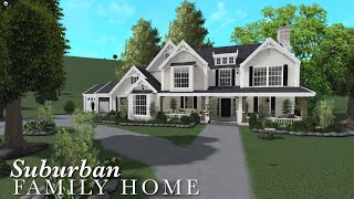 Bloxburg Speedbuild Suburban Family Home [upl. by Caddaric139]