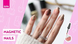 Magnetic Nails  HerbstWinter Nageldesign mit Coffee amp Blush [upl. by Solraced55]