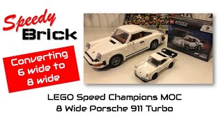 Lego Speed Champions Porsche 911 conversion from 6 to 8 wide [upl. by Keli961]