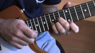 Part A13 Beautiful Day U2 Guitar Tutorial  Lesson  Overdrive quotTouch Mequot Riff contd [upl. by Auqenaj86]